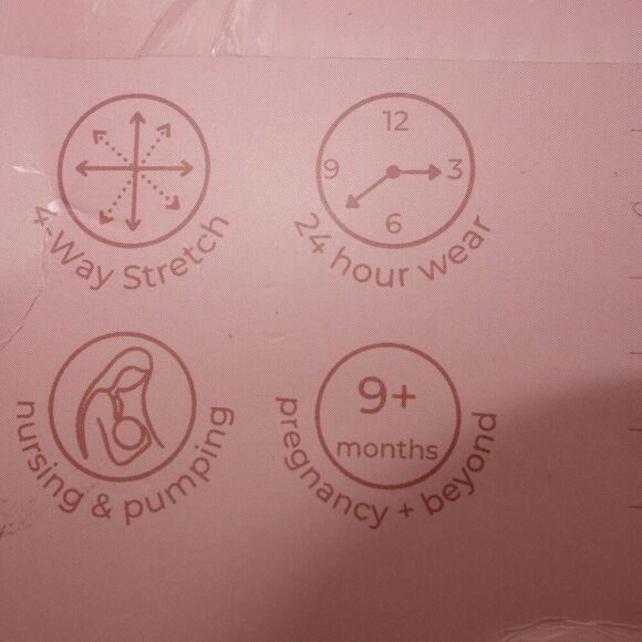 NEW Simple Wishes All-in-One SuperMom Nursing & Pumping Bra Black Women's Medium - Picture 8 of 10